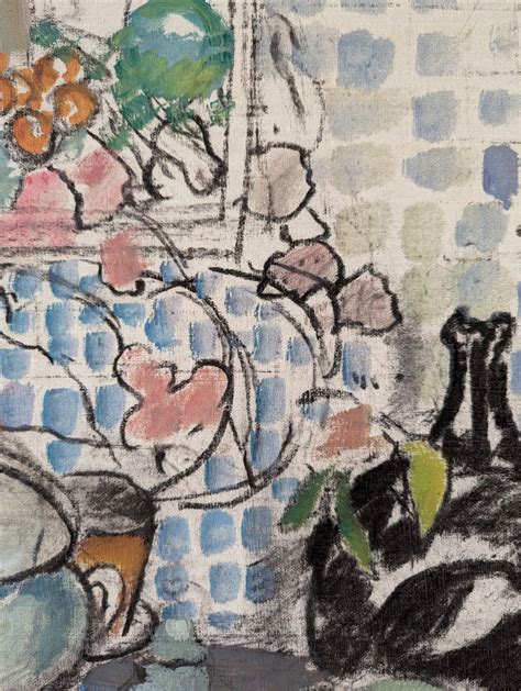 Unknown - Vintage Mid-Century Modern Swedish Framed Oil Painting ...