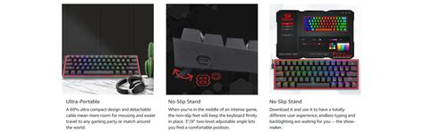 Fizz K617 - 60% Wired Mechanical Keyboard Black (Red Switches ...
