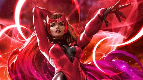 Download Scarlet Witch Magic Display Wallpaper | Wallpapers.com