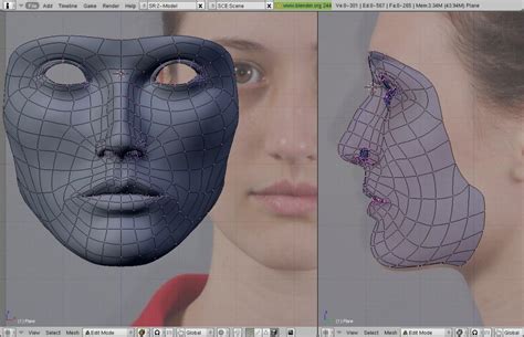 Blender Basic Model Tutorial Human 的图像结果