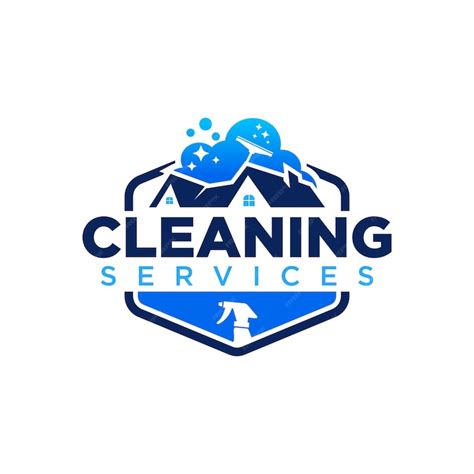 Clean house logo design vector | Premium Vector