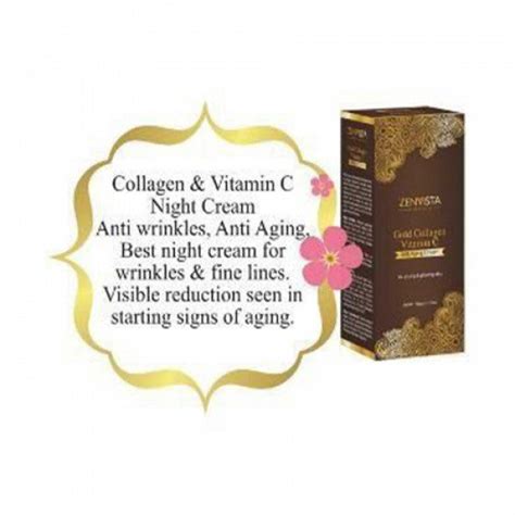 Zenvista Gold Collagen & Vitamin C Anti Aging Cream - 50 gm ...