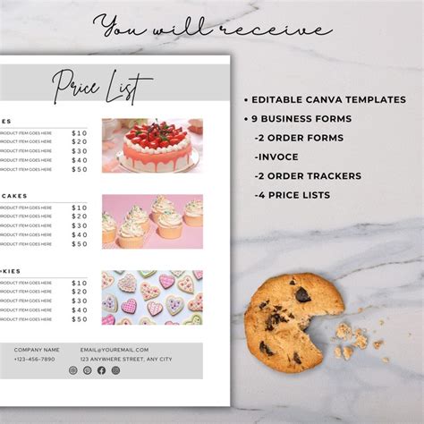 Bakery Order Form 的图像结果