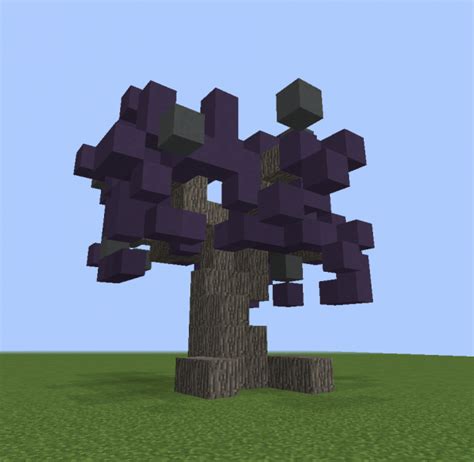 Image result for Purple Tree Minecraft