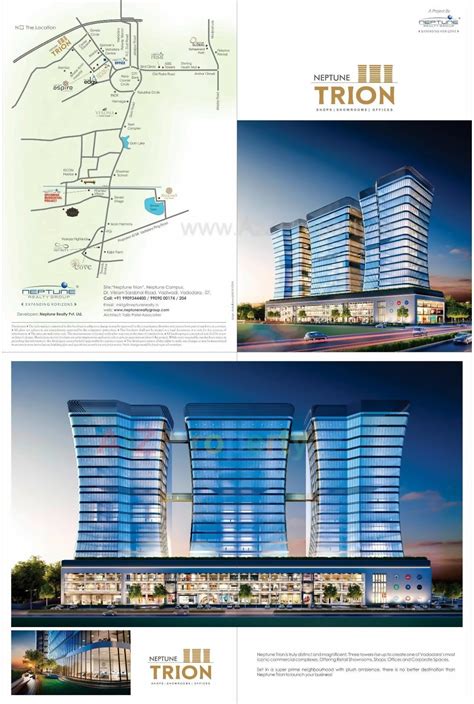 Neptune Trion | Offices, Shops at Subhanpura, Vadodara