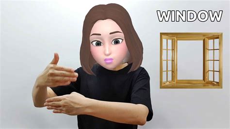 Image result for Window Sign Language