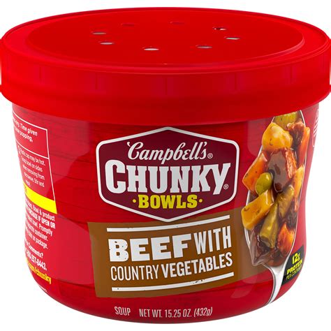 Campbell's Chunky Beef Soup with Country Vegetables - Shop Soups ...