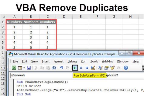 Image result for How to Remove Duplicates in Excel Using VBA