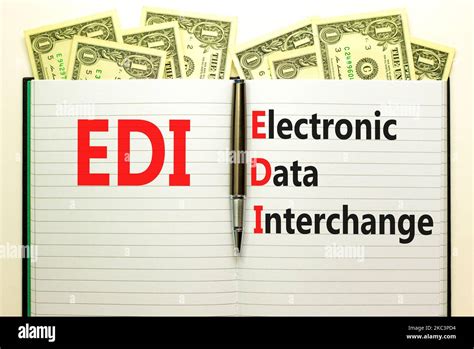 EDI electronic data interchange symbol. Concept words EDI electronic ...