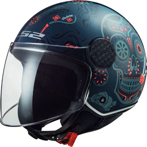Casco Moto Jet LS2 SPHERE II SOLID - Verde Militare, Taglia M, Omologato ECE 22.06, Visiera Anti-graffio, Interni Lavabili