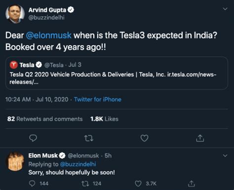Tesla 3 is coming to India 'soon', says Elon Musk | Details here ...