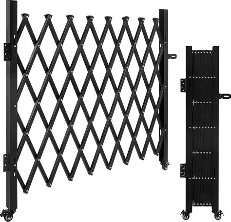 Single Folding Security Gate, Folding Door Gate with Casters, Flexible ...