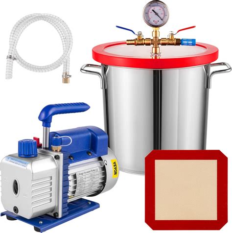 Bestauto 3 Gallon Vacuum Chamber 4 CFM Vacuum Pump India | Ubuy