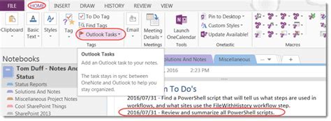 Image result for OneNote Assign Task in Outlook Tasks