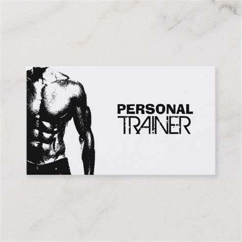 Personal Trainer Business Cards 的图像结果