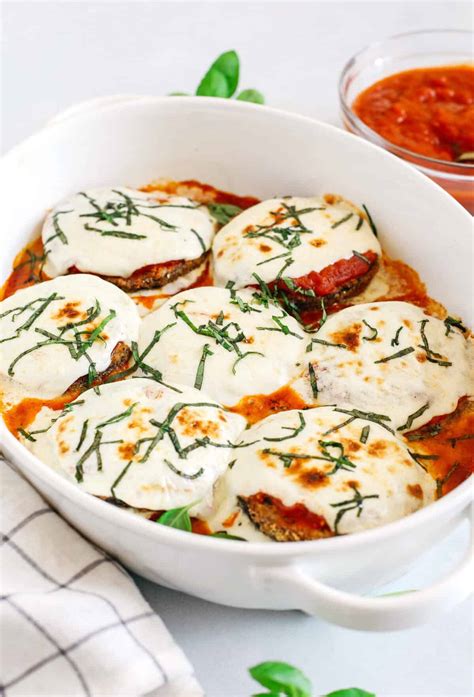 Air Fryer Eggplant Parmesan - Eat Yourself Skinny