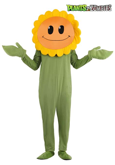 Plants Vs. Zombies Adult Sunflower Costume | Video Game Costumes