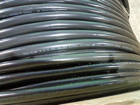Flexible Cables - 3 Core 25sqmm copper flexible cable, Polycab Trader ...