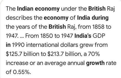 briefly narrate the economic condition of India during the British ...