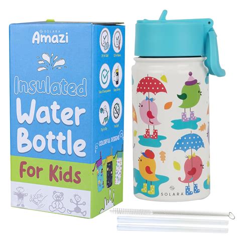SOLARA Amazi Kids Insulated Water Bottle for Kids 450ml, Kids Water ...