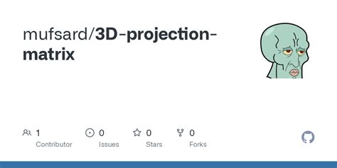 GitHub - mufsard/3D-projection-matrix