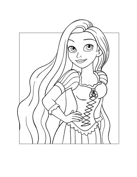 Rapunzel Coloring Pages – Printable Coloring Pages. FREE