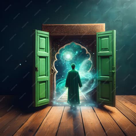 Premium AI Image | Climate Change Portal Sufi Muslim Woman and the ...