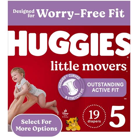 Huggies Diapers Size 5 27+ lbs Comfortable Baby Diapers for Active Play ...