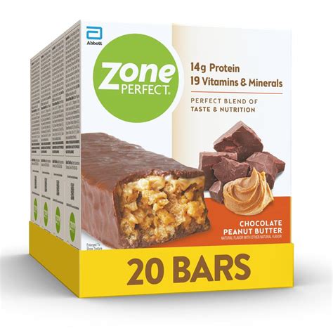 ZonePerfect Protein Bars, 14g Protein, 19 Vitamins & Minerals ...