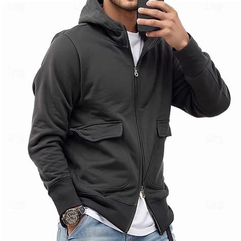 Men's Hoodie Quarter Zip Hoodie Tactical Hoodie Tactical Wine Red Black ...