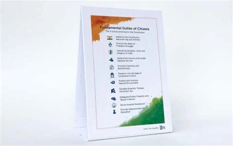 Citizens' Fundamental Duties - Desk Plaque | Garuda Life