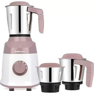 Buy BAJAJ Military Series Duetto 500 Mixer Grinder (3 Jars, Pink ...