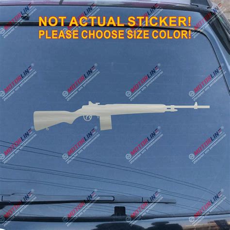 3S MOTORLINE M1A Car Decal Sticker Carbine Rifle M2 M3 M1 M14 Vietnam ...