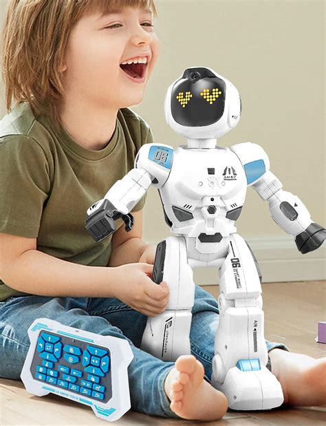toylefun Large Smart Emo Robot Toys For Kids 5-7,Gesture Sensing ...