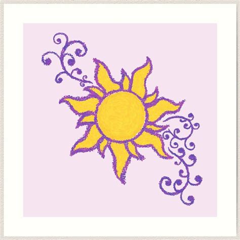 Tangled Sun Art Print | Tangled painting, Tangled drawing, Art drawings ...