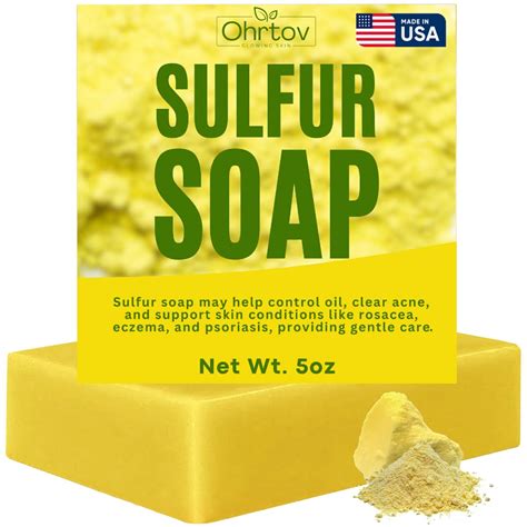 Amazon.com : Sulfur Soap Bar – Sulfur Face & Body Wash for Acne ...