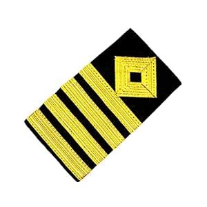 Hilly Ocean Captain Master Shoulder Badge Epaulettes for Merchant Navy ...