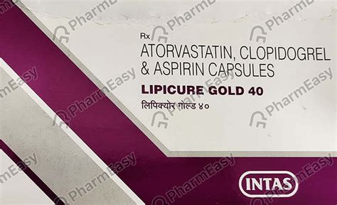 Ecosprin Gold 40mg Strip Of 15 Capsules: Uses, Side Effects, Price ...