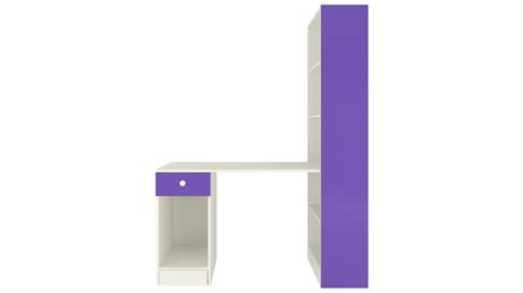 Adona Austin Study Desk w/Drawer and Built-In Bookshelf Mango Yellow ...