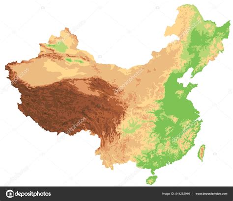 China physical maps