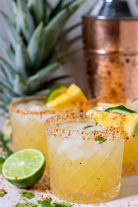 Spicy Pineapple Cilantro Margarita - Wine a Little, Cook a Lot