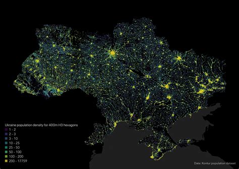 Ukraine Population Density