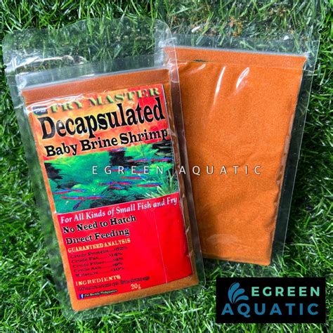 Decapsulated Baby Brine Shrimp 20g | Direct Feed No Need to Hatch BBS ...