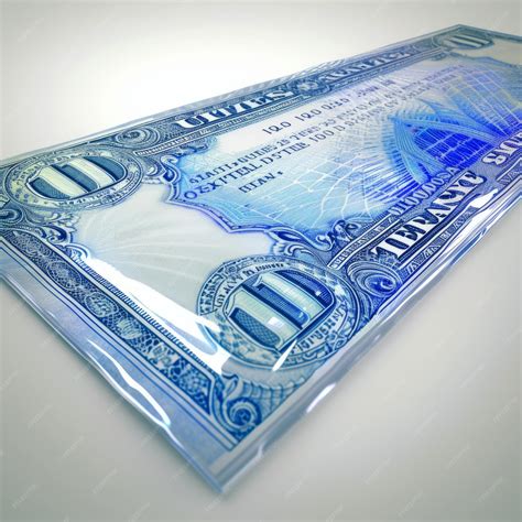Premium AI Image | Blue transparent 100 dollar bill