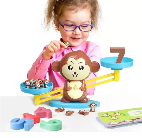 Monkey Balance Counting Toys | Cool Math Game for Kids Preschool Game ...