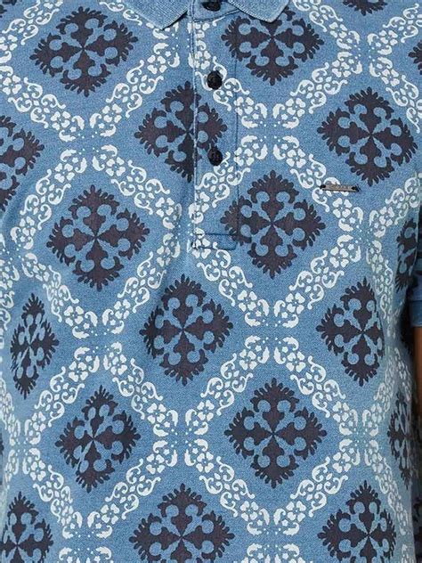 Printed Slim Fit Polo T-shirt