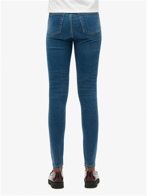 Buy Superdry Light Blue Vintage High Rise Skinny Denim Jeans from the ...