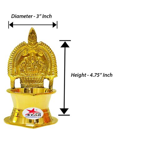 Brass Diya Kamakshi Deepam, Gift Item (Set of 12) – Nutristar