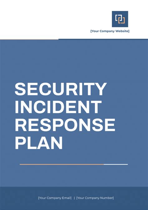 Free Incident Response Plan Templates, Editable and Printable