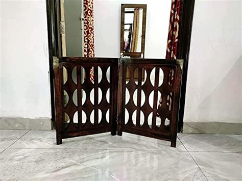Handyytwwisst Wooden Pet Gate|Baby Gate for Stairs|Step Over Fence for ...